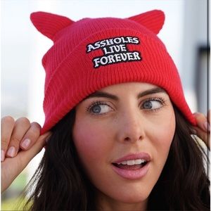 Assholes Live Forever Red Beanie